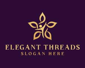 Elegant Wellness Flower logo design