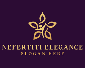 Elegant Wellness Flower logo design