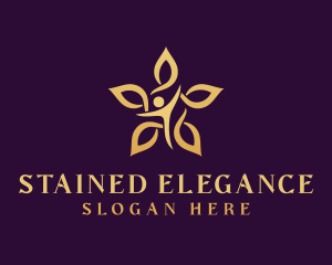 Elegant Wellness Flower logo design