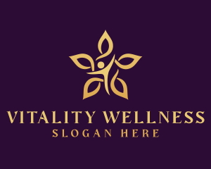 Elegant Wellness Flower logo design