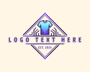 Laundry - Tshirt Clothing Technology logo design