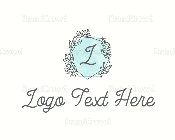 Chic Floral Frame Logo