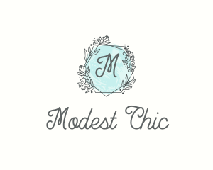 Chic Floral Frame  logo design