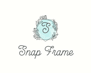 Chic Floral Frame  logo design