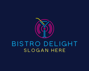 Cocktail Disco Bar Nightclub logo design