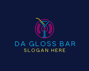 Cocktail Disco Bar Nightclub logo design