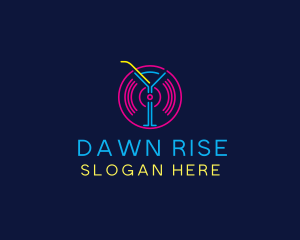 Cocktail Disco Bar Nightclub logo design