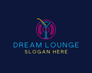 Cocktail Disco Bar Nightclub logo design