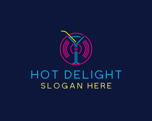 Cocktail Disco Bar Nightclub logo design