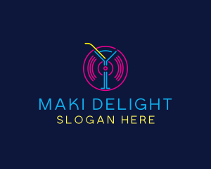 Cocktail Disco Bar Nightclub logo design