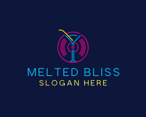 Cocktail Disco Bar Nightclub logo design