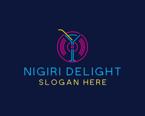 Cocktail Disco Bar Nightclub logo design