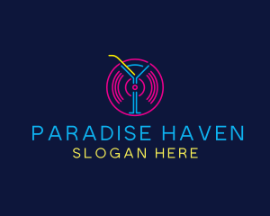 Cocktail Disco Bar Nightclub logo design