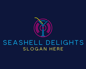 Cocktail Disco Bar Nightclub logo design