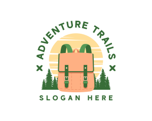 Outdoor Backpack Camping logo design