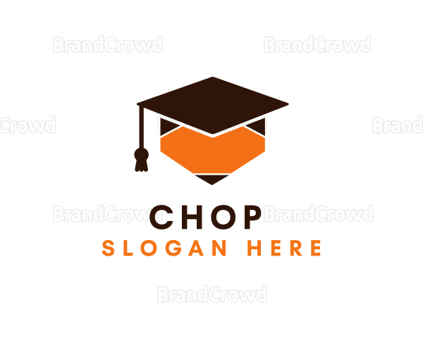 Pencil Graduation Cap Logo