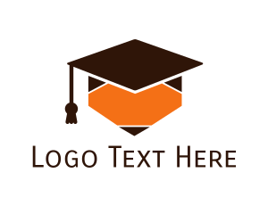 Pencil Graduation Cap Logo