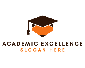 Scholarship - Pencil Graduation Cap logo design