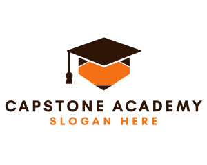 Graduation - Pencil Graduation Cap logo design