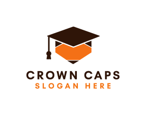 Pencil Graduation Cap logo design