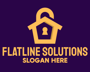 Golden Lock House logo design