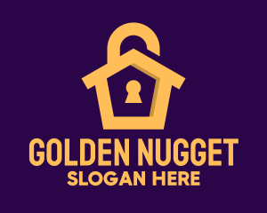 Golden Lock House logo design