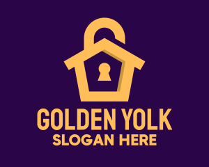 Golden Lock House logo design