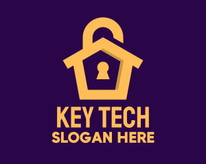 Golden Lock House logo design