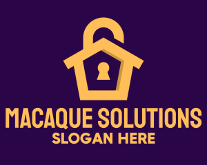 Golden Lock House logo design