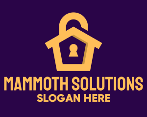 Golden Lock House logo design