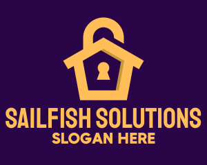 Golden Lock House logo design