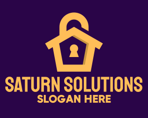 Golden Lock House logo design