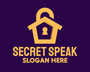 Golden Lock House logo design