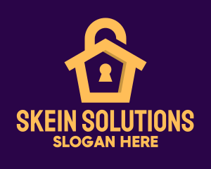 Golden Lock House logo design