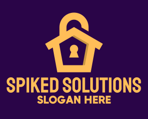 Golden Lock House logo design