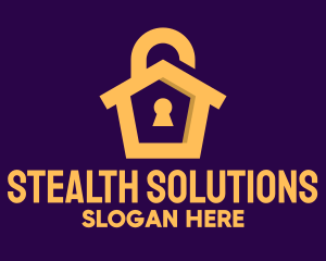 Golden Lock House logo design