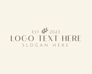 Enterprise - Elegant Spa Leaf Business logo design