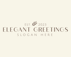 Elegant Spa Leaf Business logo design