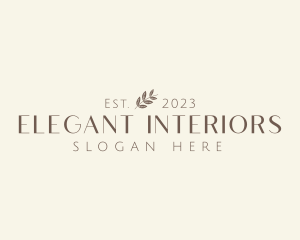 Elegant Spa Leaf Business logo design