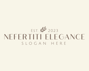 Elegant Spa Leaf Business logo design