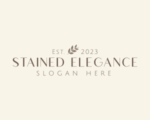 Elegant Spa Leaf Business logo design