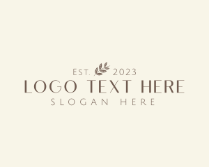 Florist - Elegant Spa Leaf Business logo design