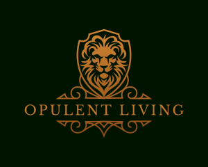 Luxurious - Luxury Lion Shield logo design
