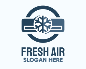 Snowflake Air Conditioning logo design