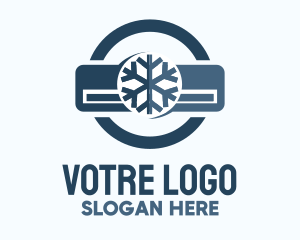 Blue - Snowflake Air Conditioning logo design