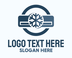 Cold - Snowflake Air Conditioning logo design