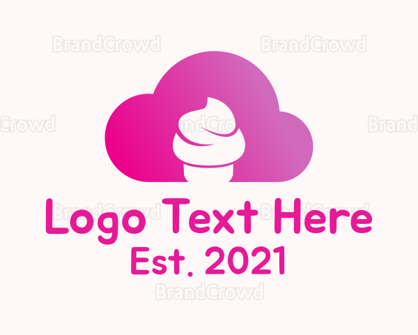 Cloud Cupcake Bakery Logo