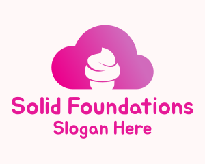 Cloud Cupcake Bakery Logo