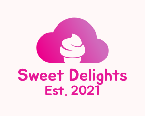 Cloud Cupcake Bakery logo design