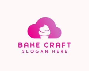 Cloud Cupcake Bakery logo design